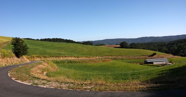 Panoramic view from the Oakdale Ranch driveway