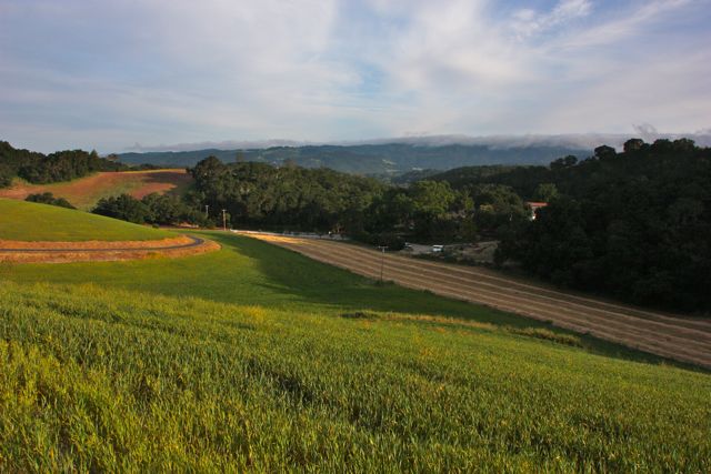 Valley view near the hillside chairs